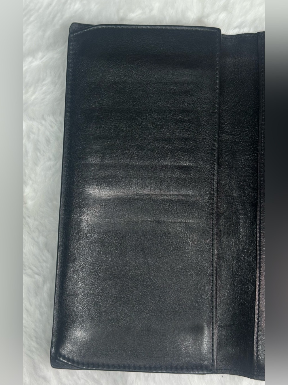 *GUCCI* VTG Cherry Line Black Leather Long Wallet COA - Picture 8 of 14